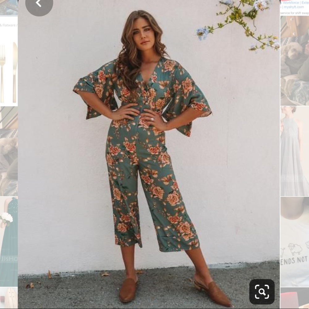VICI jade forest jumpsuit